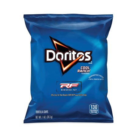 DORITOS Reduced Fat Cool Ranch Tortilla Chips, 1 oz Bag, PK72, 72PK 36096